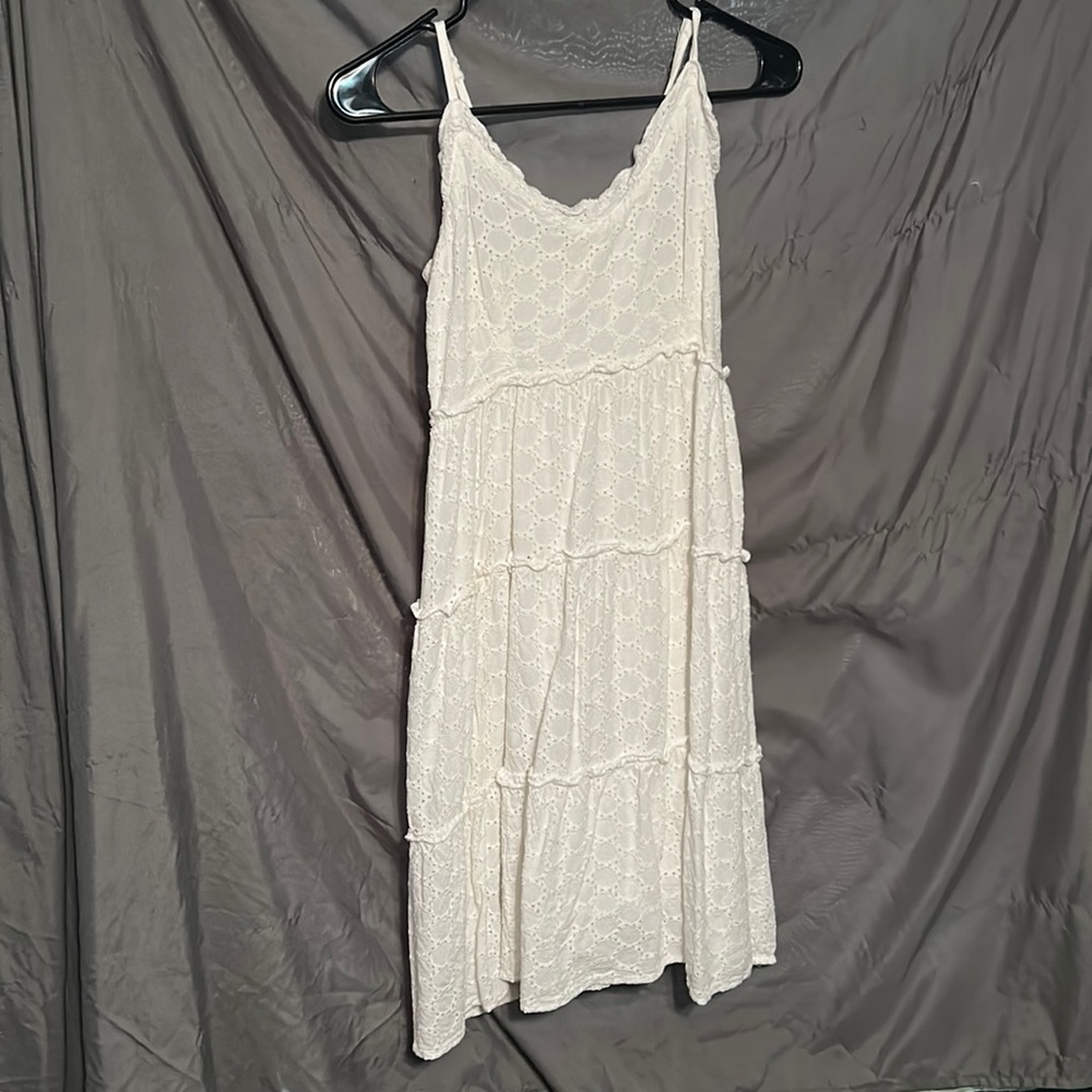 White flowy dress